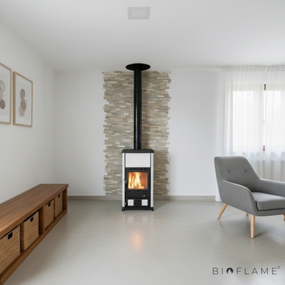 SALAMANDRA A LENHA EM FERRO FUNDIDO - NORDICA EXTRAFLAME FEDORA