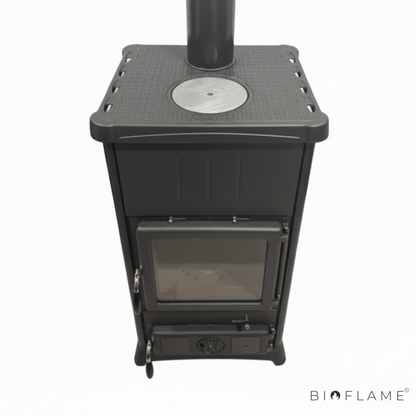 SALAMANDRA A LENHA EM FERRO FUNDIDO - NORDICA EXTRAFLAME FEDORA