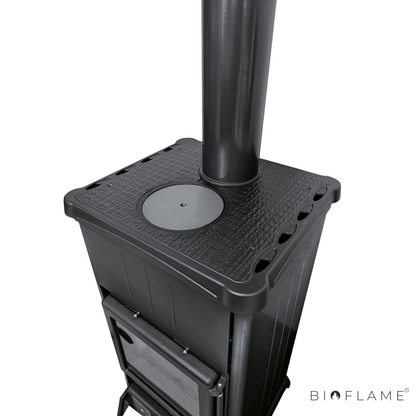SALAMANDRA A LENHA EM FERRO FUNDIDO - NORDICA EXTRAFLAME FEDORA
