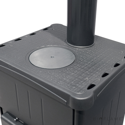 SALAMANDRA A LENHA EM FERRO FUNDIDO - NORDICA EXTRAFLAME FEDORA