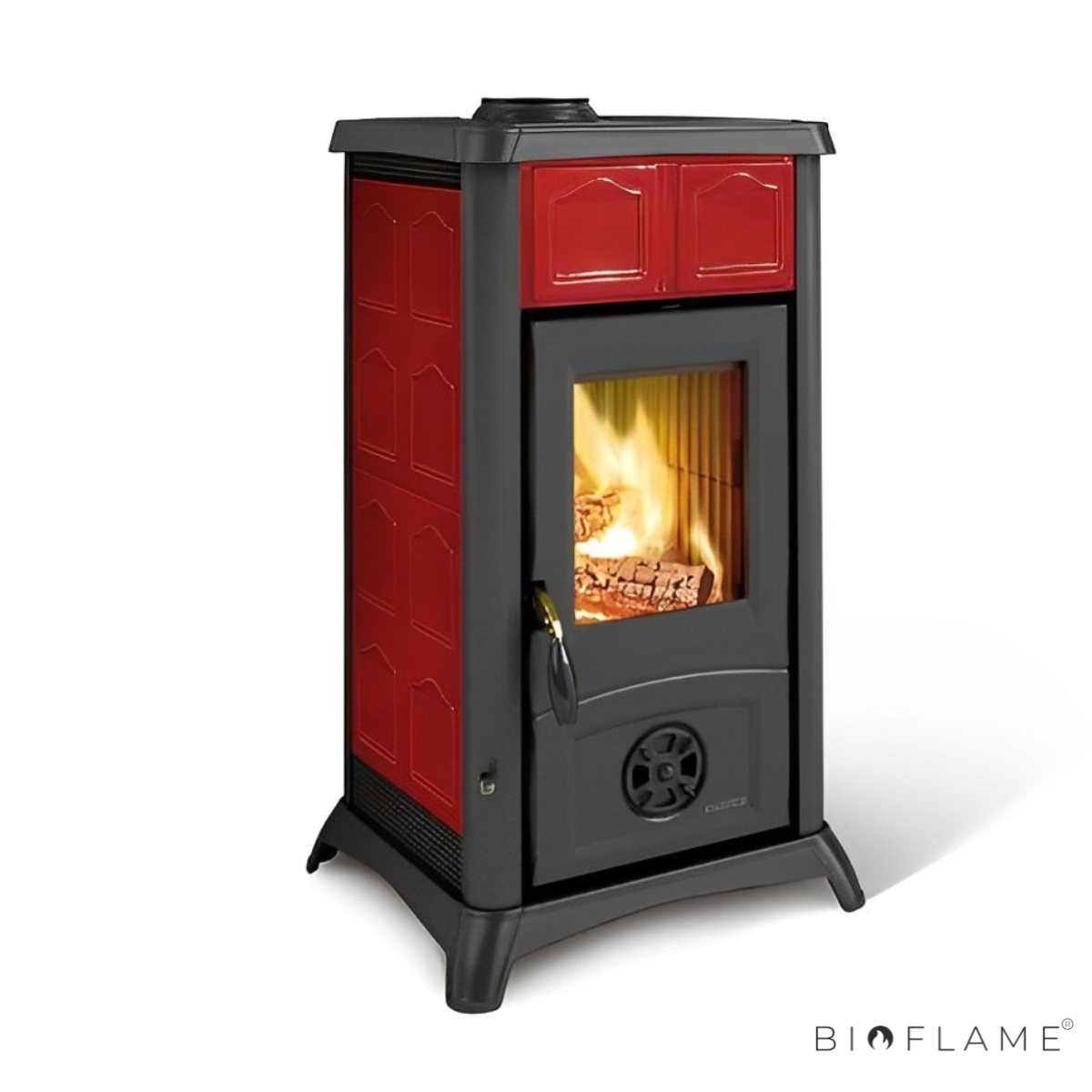 SALAMANDRA A LENHA EM FERRO FUNDIDO - NORDICA EXTRAFLAME GEMMA