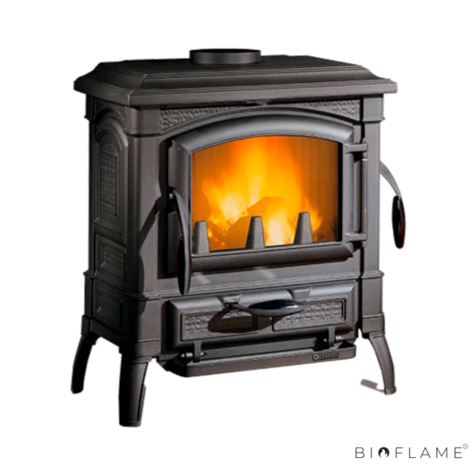 SALAMANDRA A LENHA EM FERRO FUNDIDO - NORDICA EXTRAFLAME ISETTA EVO