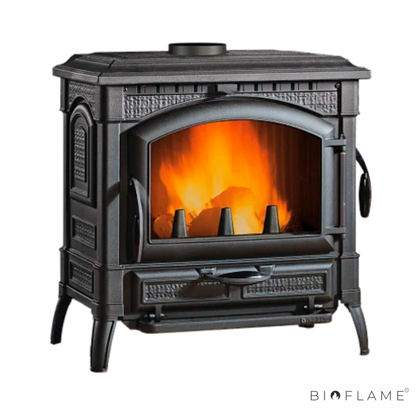 SALAMANDRA A LENHA EM FERRO FUNDIDO - NORDICA EXTRAFLAME ISOTTA EVO
