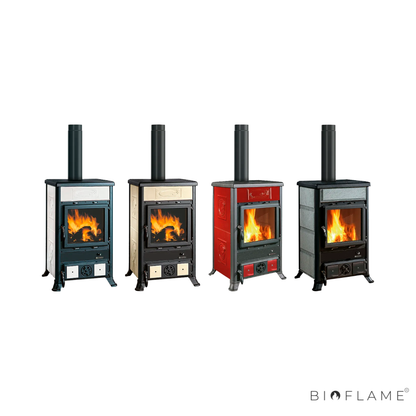 SALAMANDRA A LENHA EM FERRO FUNDIDO - NORDICA EXTRAFLAME ROSSELLA R1 BII