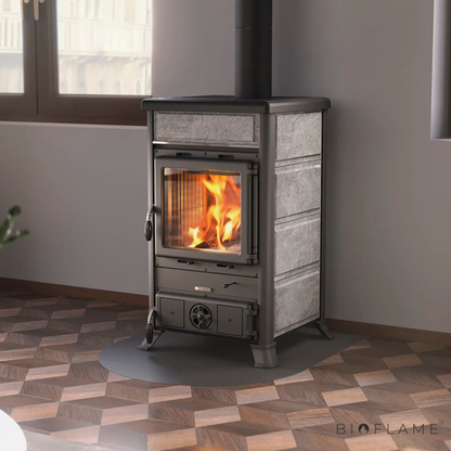 SALAMANDRA A LENHA EM FERRO FUNDIDO - NORDICA EXTRAFLAME ROSSELLA R1 BII