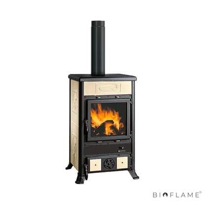 SALAMANDRA A LENHA EM FERRO FUNDIDO - NORDICA EXTRAFLAME ROSSELLA R1 BII
