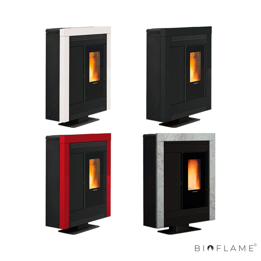 SALAMANDRA A PELLETS CANALIZÁVEL - NORDICA EXTRAFLAME SOUVENIR STEEL EVO