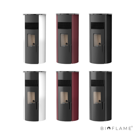 SALAMANDRA A PELLETS CANALIZÁVEL - SOLZAIMA AMAZON 9 KW