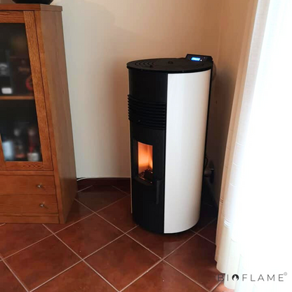 SALAMANDRA A PELLETS CANALIZÁVEL - SOLZAIMA AMAZON 9 KW