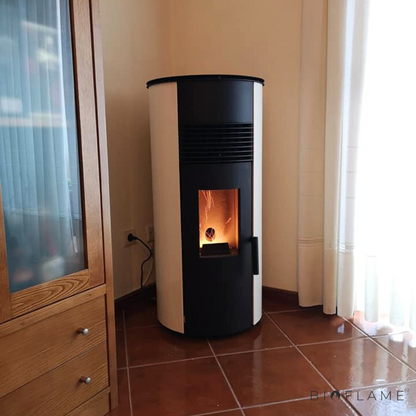 SALAMANDRA A PELLETS CANALIZÁVEL - SOLZAIMA AMAZON 9 KW