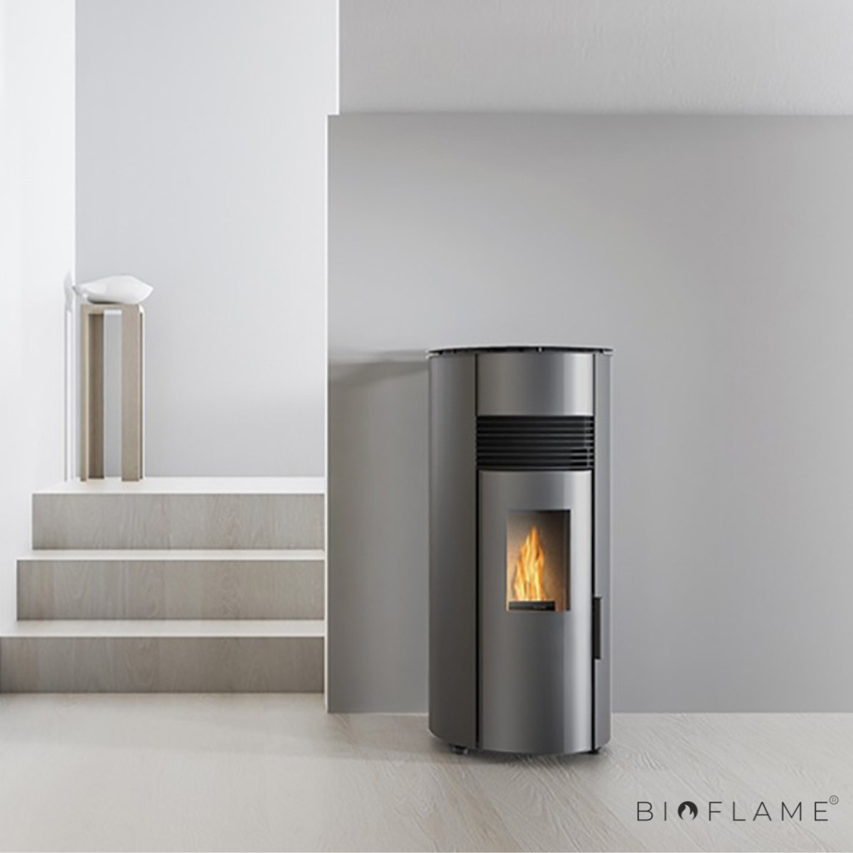 SALAMANDRA A PELLETS CANALIZÁVEL - SOLZAIMA AMAZON 9 KW