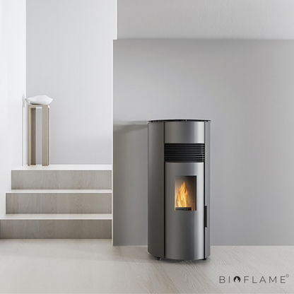 SALAMANDRA A PELLETS CANALIZÁVEL - SOLZAIMA AMAZON 9 KW