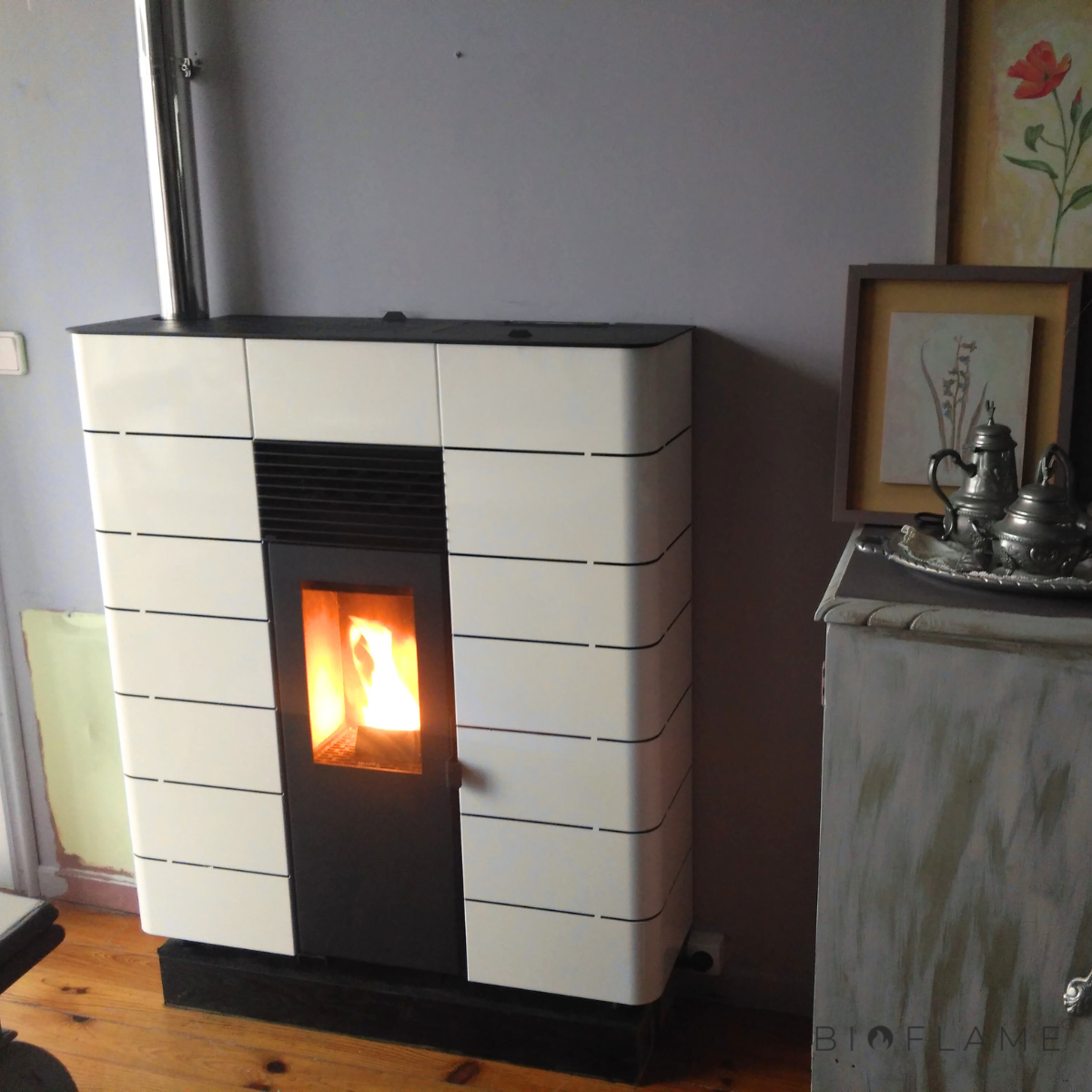 SALAMANDRA A PELLETS CANALIZÁVEL - SOLZAIMA NEVADA 7 KW