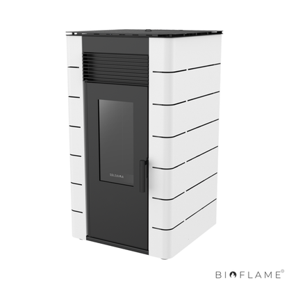 SALAMANDRA A PELLETS PARA AQUECIMENTO CENTRAL - SOLZAIMA HIDRO HIMALAIA 12 KW