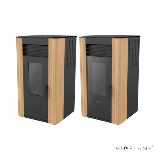 SALAMANDRA A PELLETS PARA AQUECIMENTO CENTRAL - SOLZAIMA HIDRO FUJI 12 KW