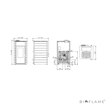 SALAMANDRA A PELLETS PARA AQUECIMENTO CENTRAL - SOLZAIMA HIDRO HIMALAIA 23 KW