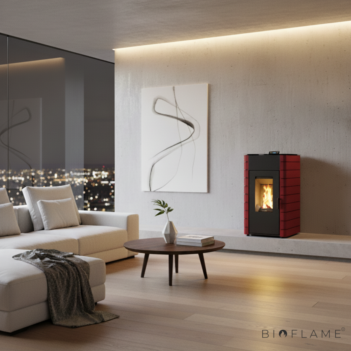 SALAMANDRA A PELLETS PARA AQUECIMENTO CENTRAL - SOLZAIMA HIDRO HIMALAIA 23 KW