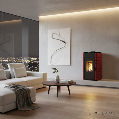 SALAMANDRA A PELLETS PARA AQUECIMENTO CENTRAL - SOLZAIMA HIDRO HIMALAIA 23 KW