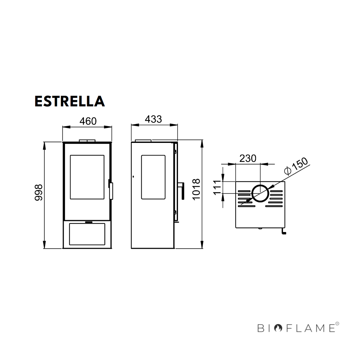 SALAMANDRA A LENHA - BRONPI ESTRELLA