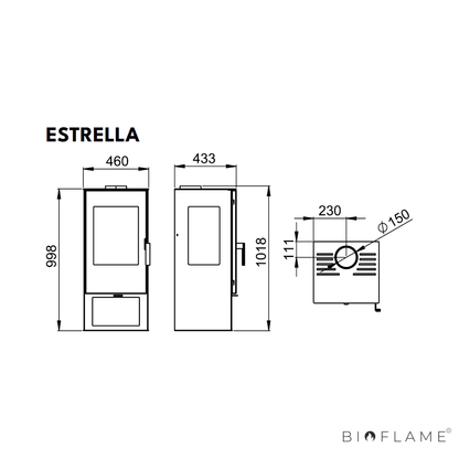 SALAMANDRA A LENHA - BRONPI ESTRELLA