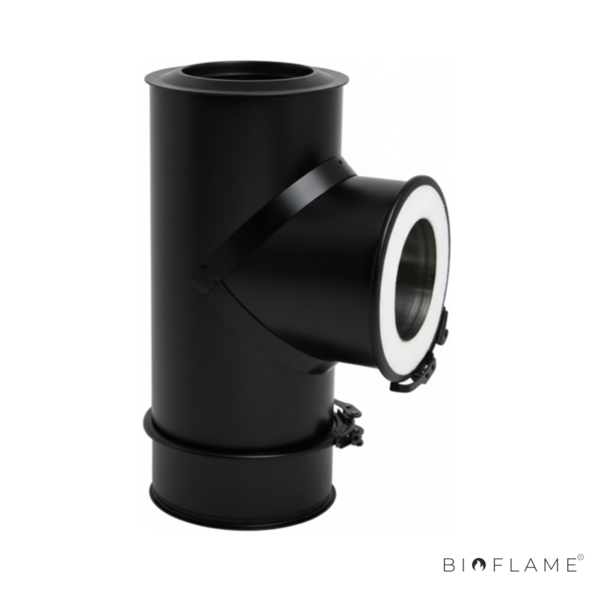 TÊ 90º COM TAMPO DE LIMPEZA E ABRAÇADEIRA - CLOSETOP PAREDE DUPLA