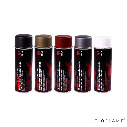 TINTA SPRAY TERMORRESISTENTE PARA RECUPERADORES DE CALOR, SALAMANDRAS E TUBAGEM –TRIA TRILACS900