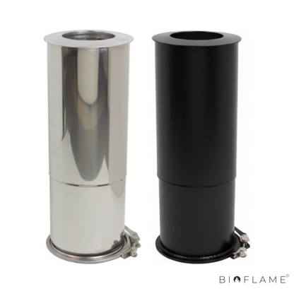 TUBO EXTENSÍVEL PAREDE DUPLA COM ABRAÇADEIRA - VM CHAMINÉS CLOSETOP