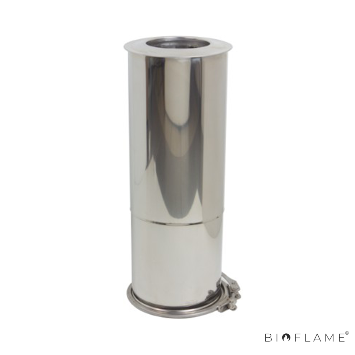 TUBO EXTENSÍVEL PAREDE DUPLA COM ABRAÇADEIRA - VM CHAMINÉS CLOSETOP
