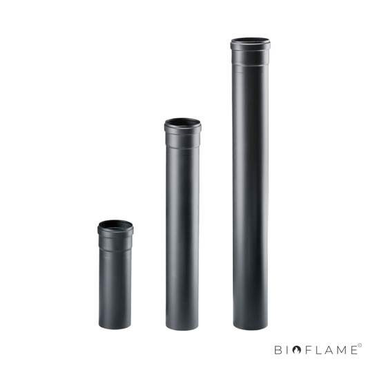 TUBO AÇO 1,2MM COR PRETA - APROS Ø 80 MM