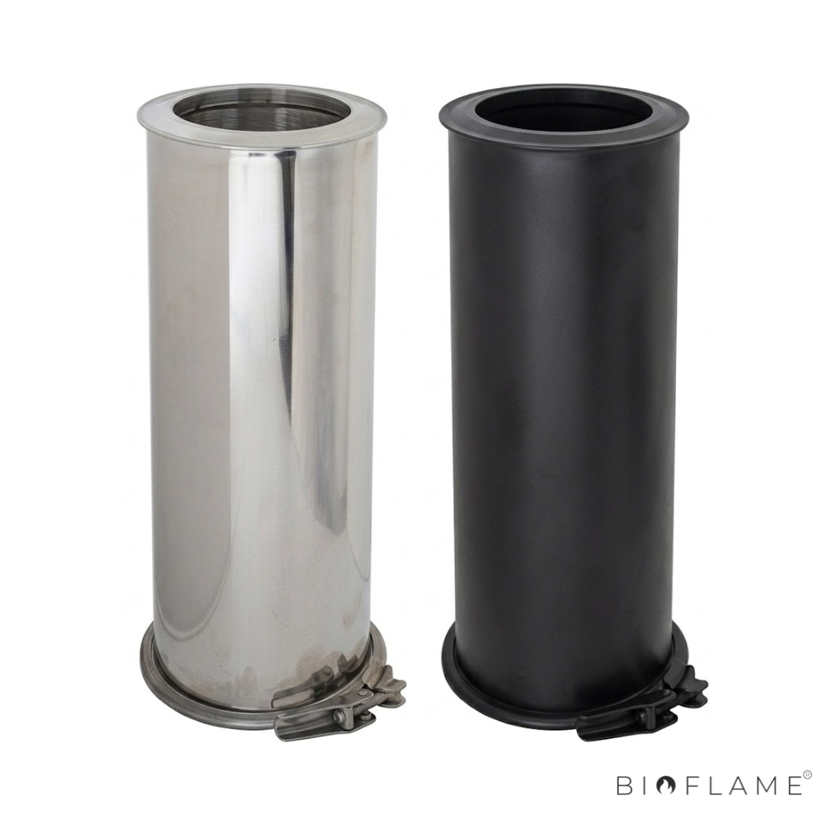 TUBO PAREDE DUPLA COM ABRAÇADEIRA - VM CHAMINÉS CLOSETOP