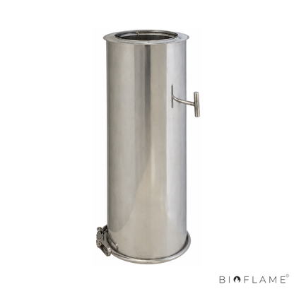 TUBO PAREDE DUPLA COM REGISTO E ABRAÇADEIRA - VM CHAMINÉS CLOSETOP