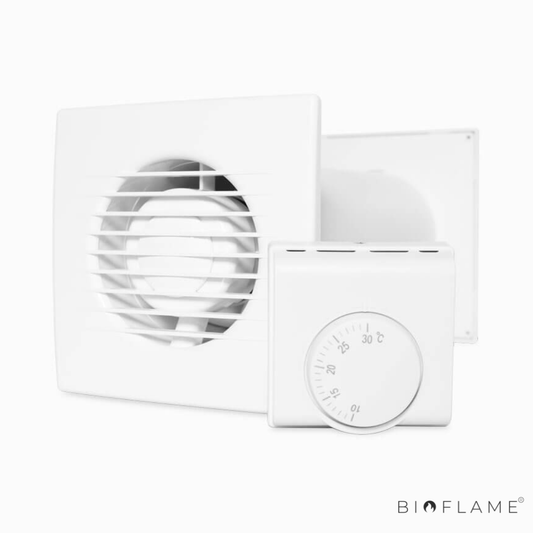 VENTILADOR DE PAREDE COM TERMÓSTATO PARA DISTRIBUIÇÃO DE AR QUENTE - TRIA COSY