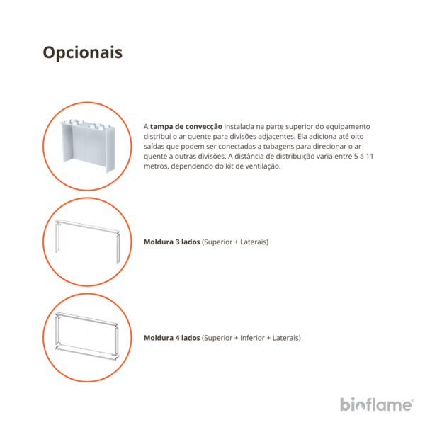 Opcionais: Carter e molduras para o Recuperador de Calor a Lenha Canalizável – Romotop H3LG 04