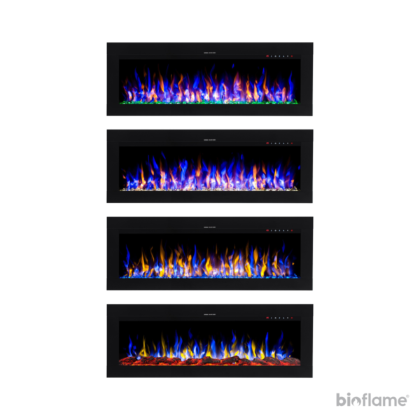 Diferentes velocidades das chamas da Lareira Eléctrica - Aflamo Diamond 115/128/153/165/183.