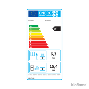 Etiqueta energética A+ do Recuperador de Calor para Aquecimento Central a Lenha - Solzaima Zaima Eco