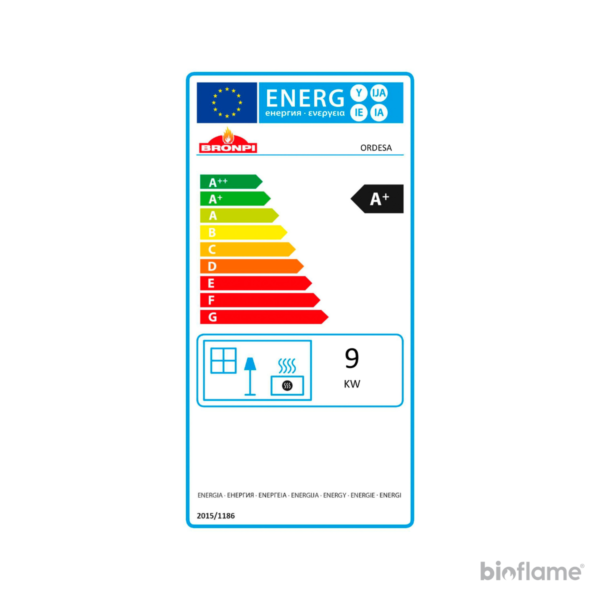 Etiqueta energética da Salamandra a Lenha – Bronpi Ordesa