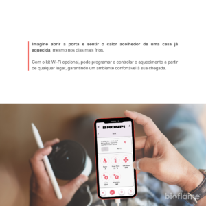 Kit Wi-Fi para controlar a Salamandra a Pellets Canalizável – Biobronpi Abril Extra pela internet.