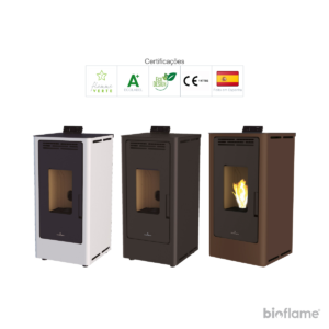 Certificações Ecodesign e Flamme Verte 7 estrelas para Salamandra Biobronpi Kira