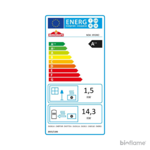 Etiqueta energética A++ da Salamandra para Aquecimento Central a Pellets – Biobronpi Noa Hydro.