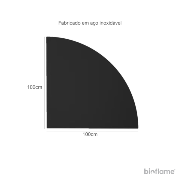 Dimensões da Chapa Decorativa para Chão em Canto Biobronpi.