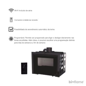 Benefícios do Recuperador de Calor a Lenha ou Pellets - Bronpi Insert Hybrid com WI-FI e Programabilidade