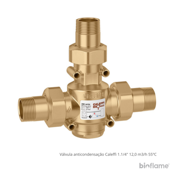 Válvula anticondensação Caleffi 1.1/4" 12,0 m3/h 55ºC