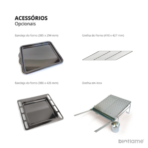 Acessórios opcionais disponíveis para o Fogão a Lenha em Ferro Fundido – Nordica Extraflame Alaska.